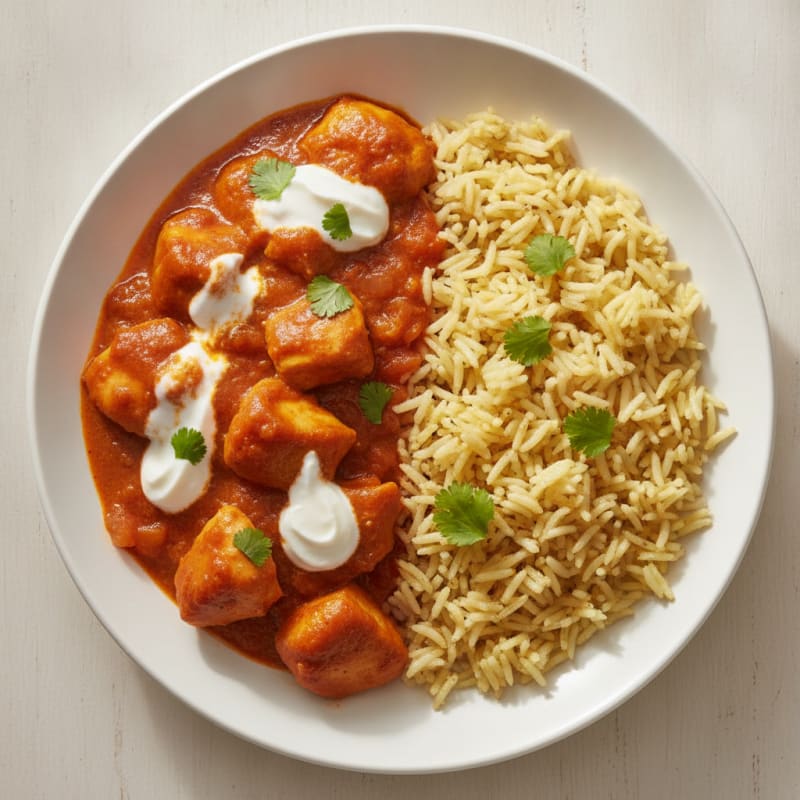 Spiced Butter Chicken with Basmati Rice