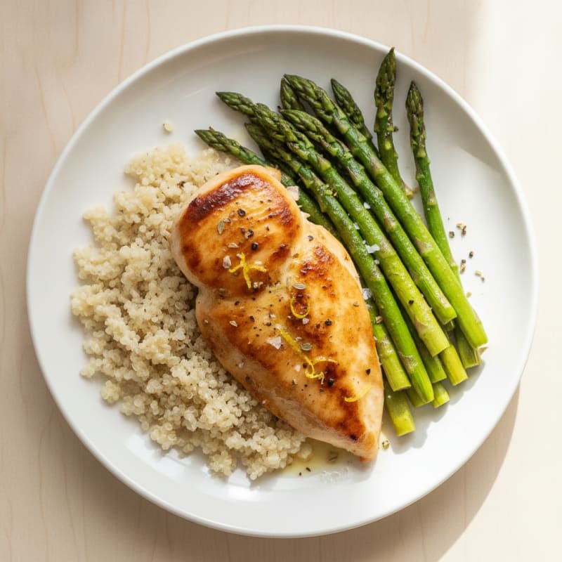 Lemon Herb Chicken with Roasted Asparagus