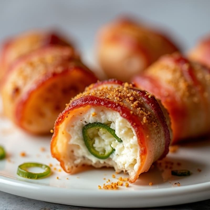 Crispy Bacon-Wrapped Creamy Chicken Jalapeño Bites