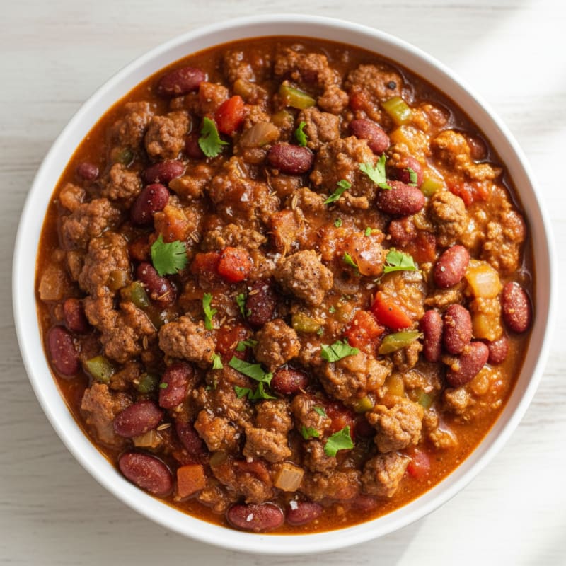 Hearty Slow Cooker Beef Chili