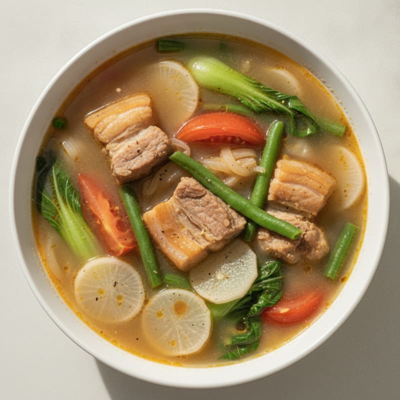Filipino Pork Sinigang Soup