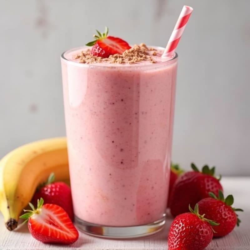 Silky Strawberry Protein Smoothie