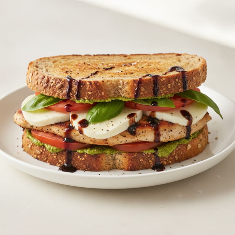 Grilled Caprese Chicken Sandwich