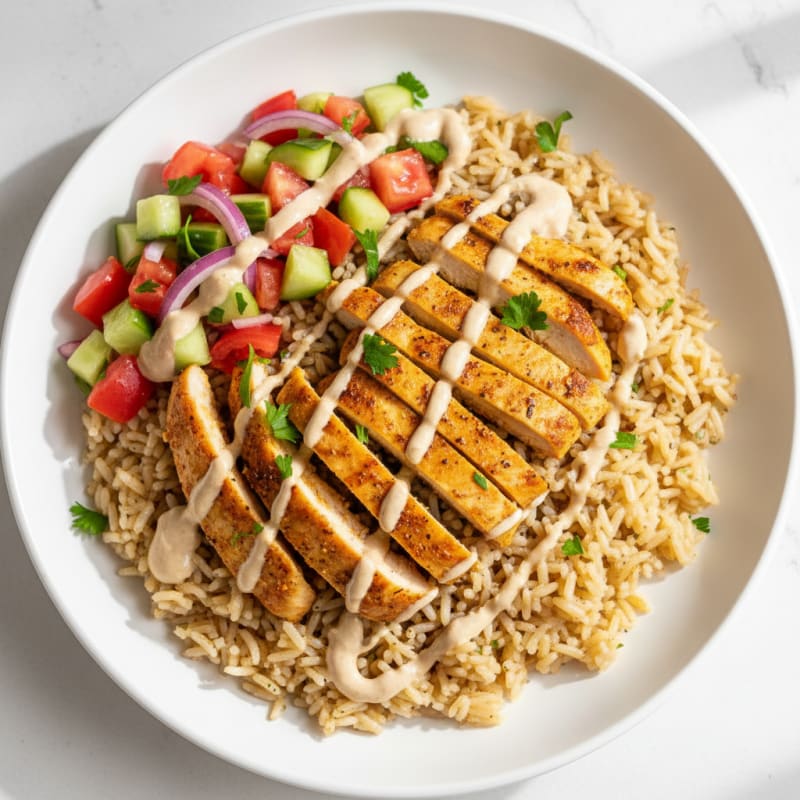 Chicken Shawarma Rice Bowl