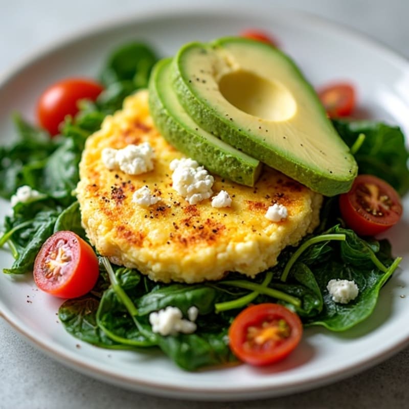 Protein-Packed Spinach and Feta Egg White Scramble