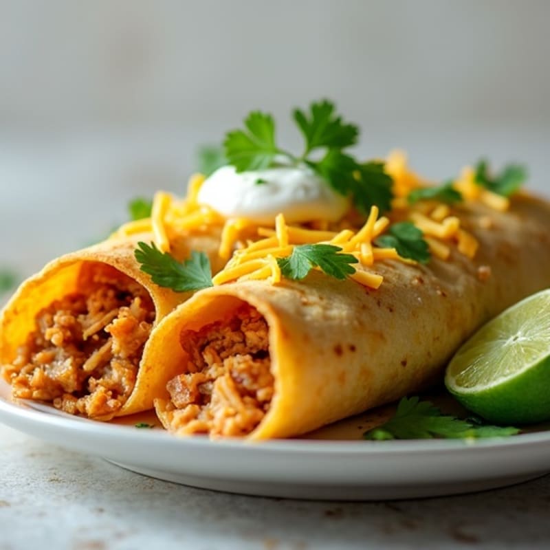 Salsa Verde Shredded Chicken Enchiladas
