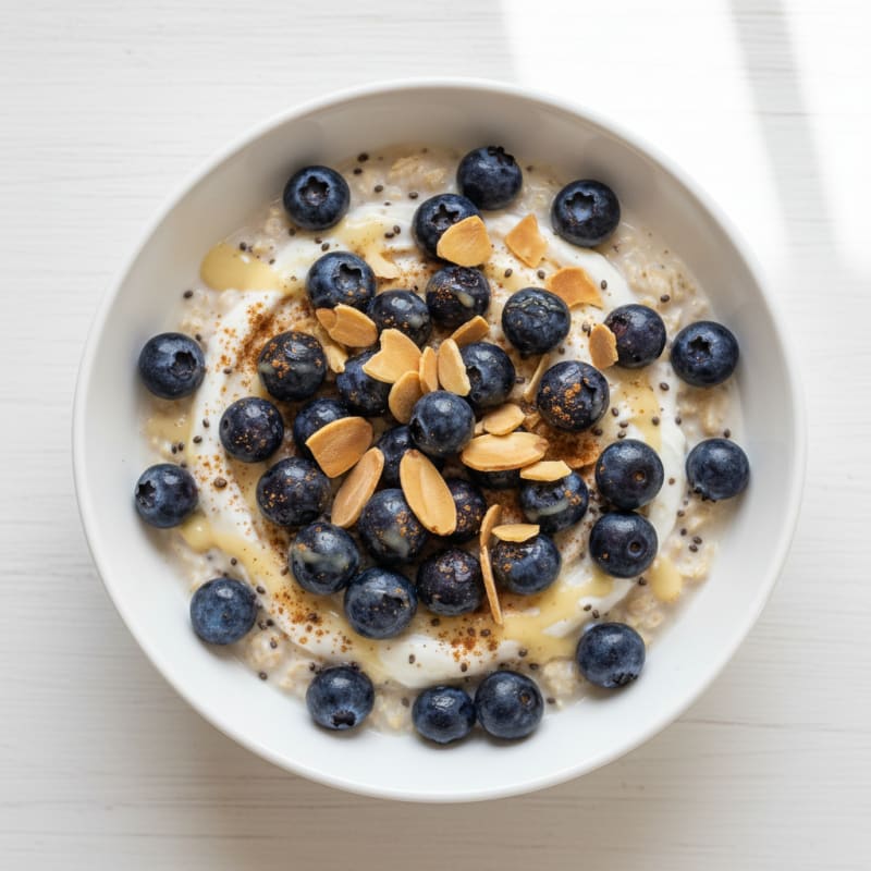 Blueberry Almond Overnight Oats