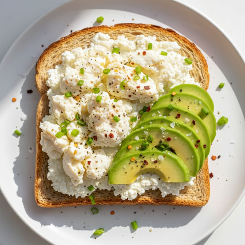 Savory Cottage Cheese Egg Toast
