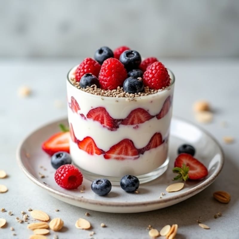 Creamy Greek Yogurt Protein Parfait with Berries