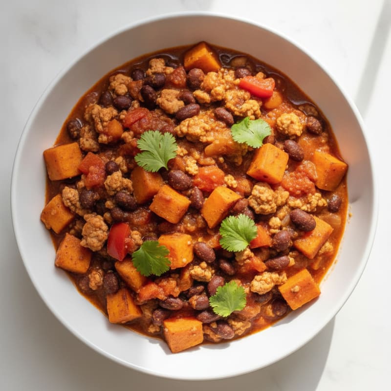 Sweet Potato and Black Bean Chili