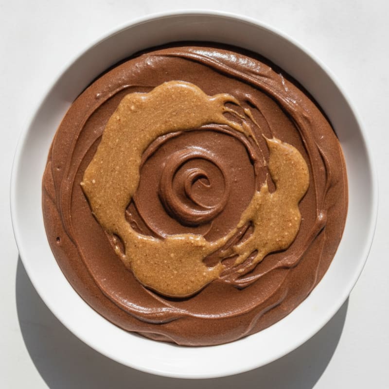 Silky Chocolate Protein Pudding with Almond Butter Swirl
