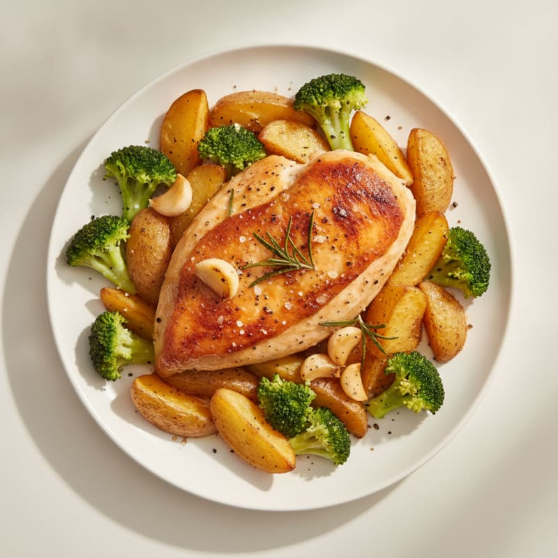 Garlic Herb Roasted Chicken and Potatoes
