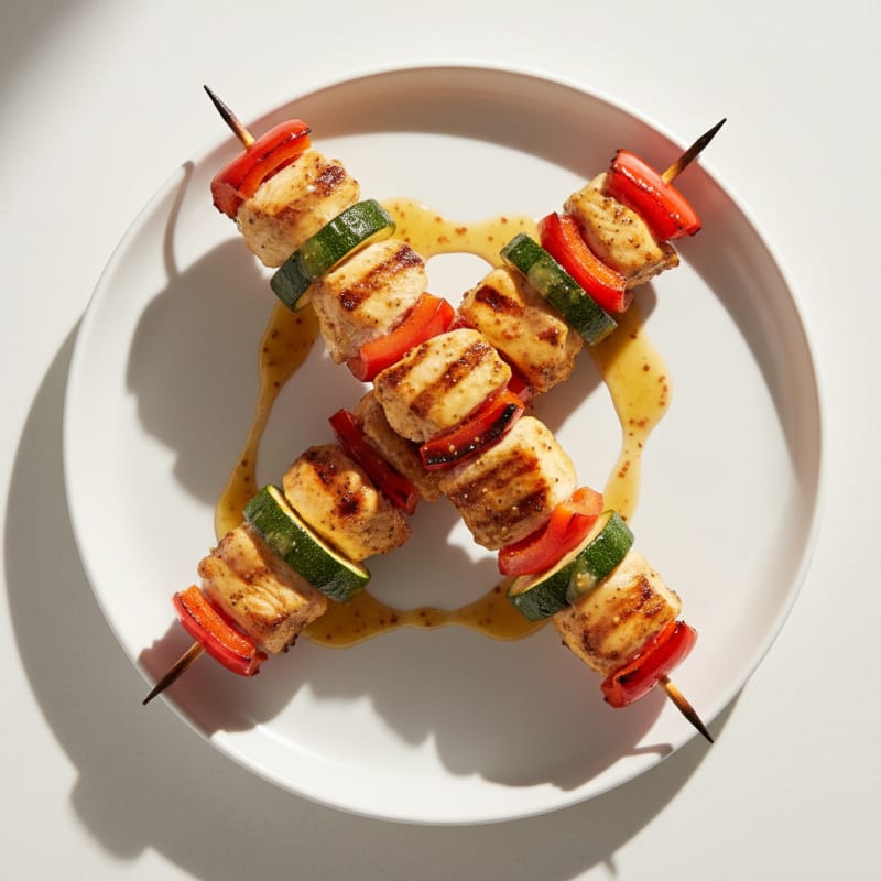 Grilled Honey-Mustard Chicken Skewers