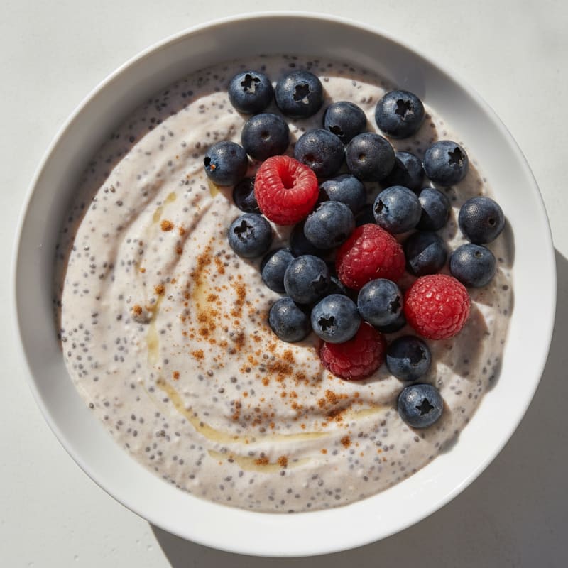 Berry Chia Kefir Breakfast Bowl