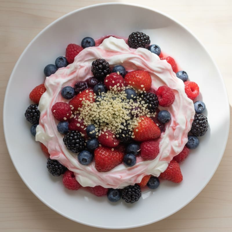 Creamy Greek Yogurt Protein Parfait with Berries