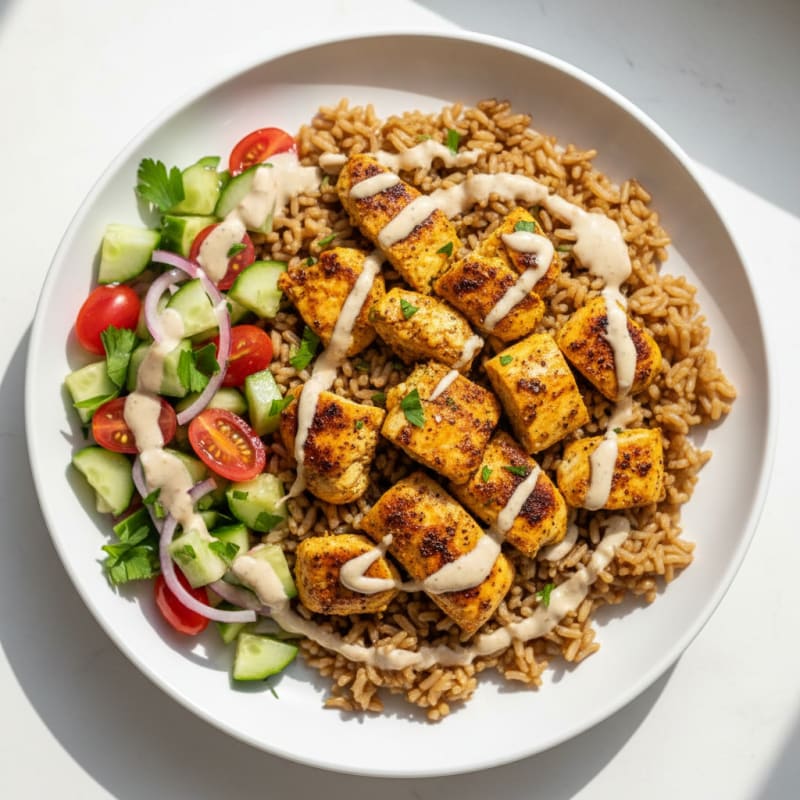 Chicken Shawarma Rice Bowl