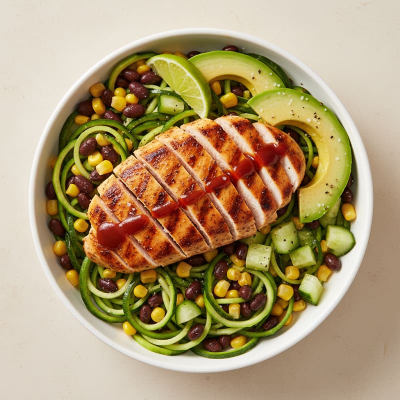Spicy Pan-Seared Chicken Breast Bowl