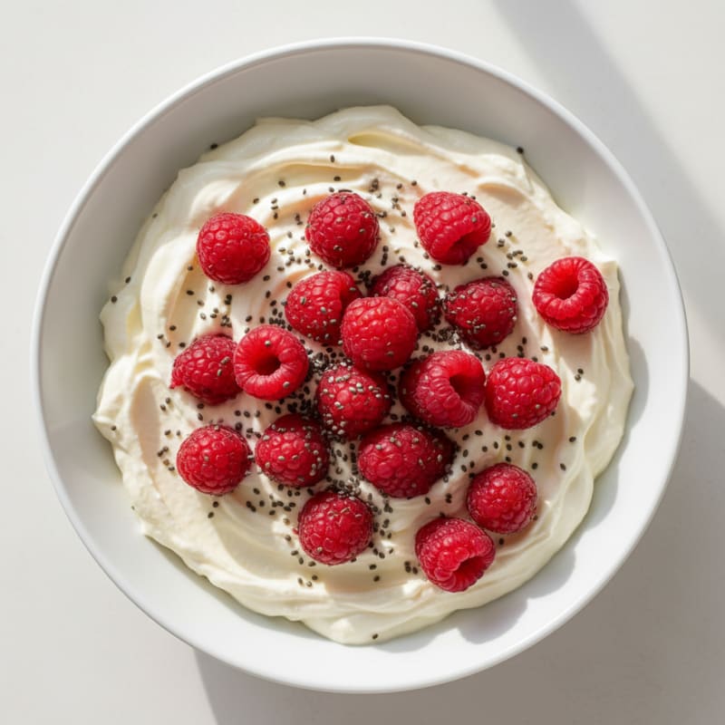 Silky Greek Yogurt Protein Pudding with Berries