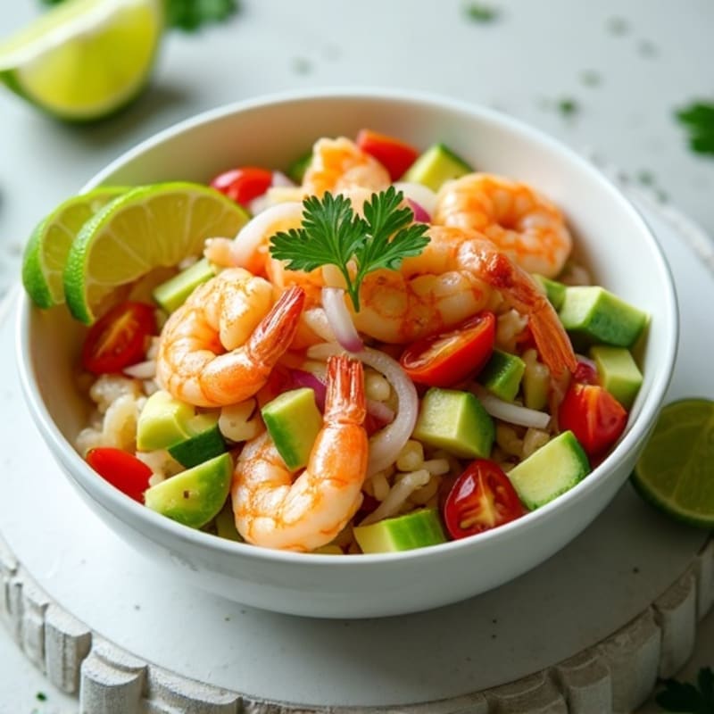 Fresh Shrimp Ceviche with Creamy Avocado