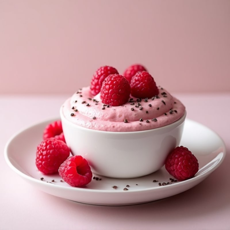 Protein-Packed Greek Yogurt Raspberry Mousse