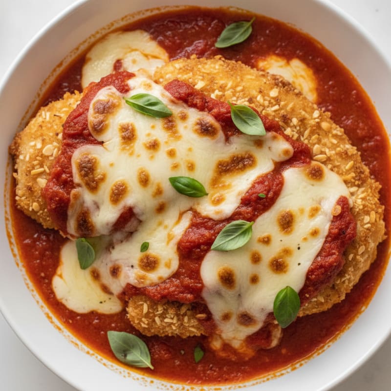 Baked Chicken Parmesan with Marinara
