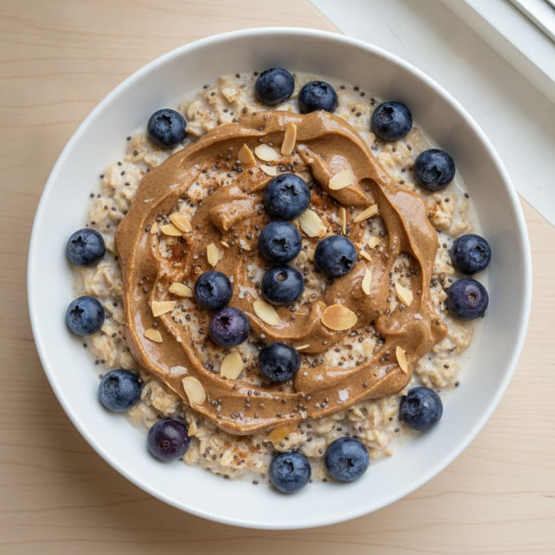 Blueberry Almond Overnight Oats