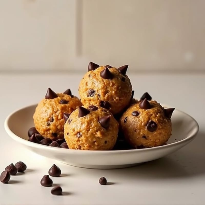 Chewy Peanut Butter Chocolate Chip Energy Bites
