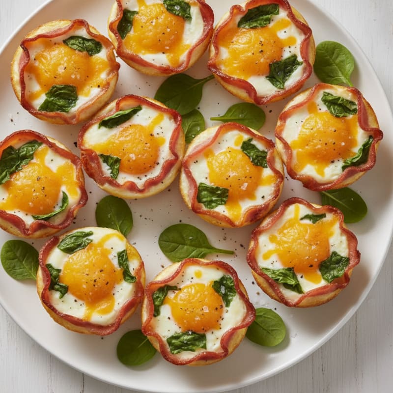 Baked Ham and Cheese Egg Cups