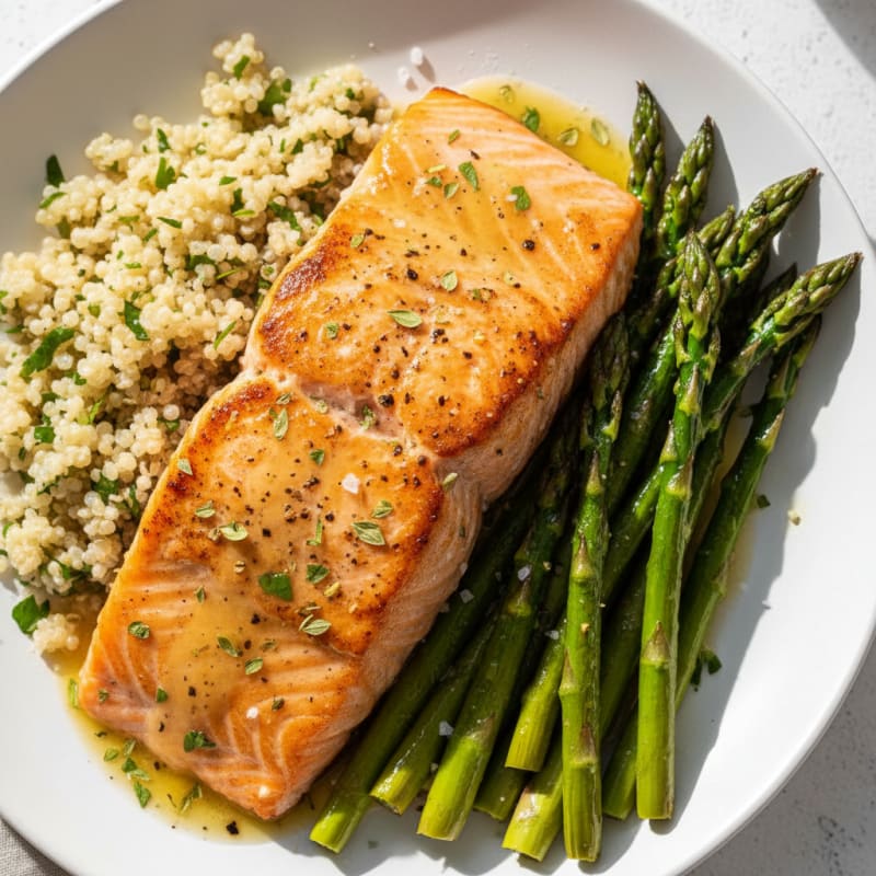 Golden Lemon-Herb Grilled Salmon