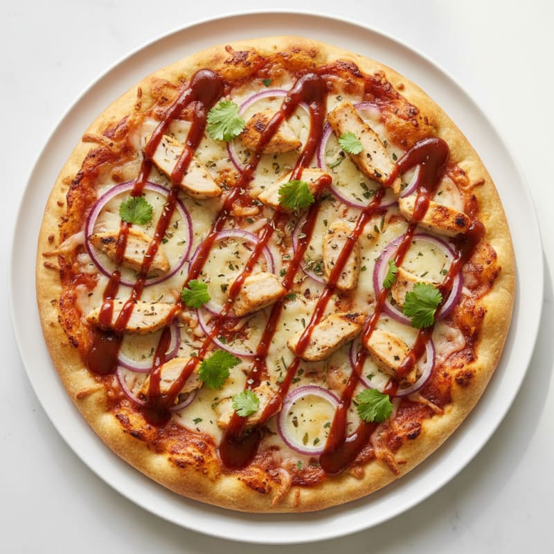 BBQ Chicken & Red Onion Pizza