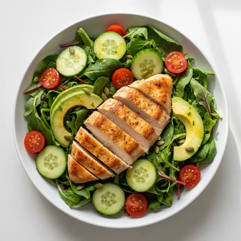 Vibrant Garden Greens with Lemon-Herb Vinaigrette