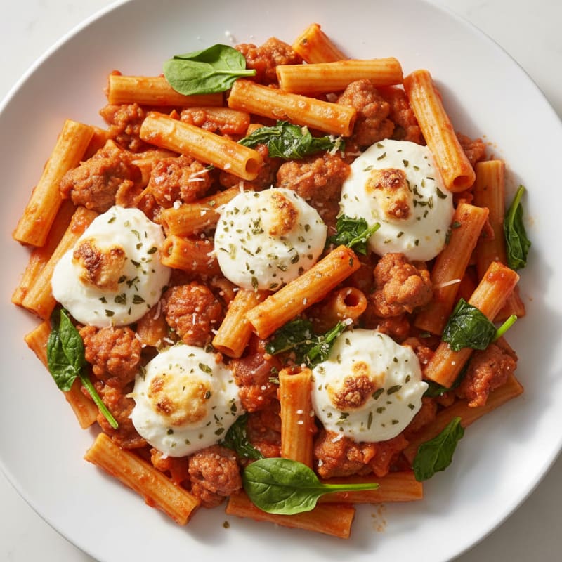 Baked Ziti with Ricotta and Sausage