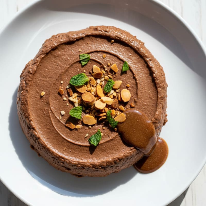 Creamy Vegan Protein Mousse with Almond Butter and Pea Protein