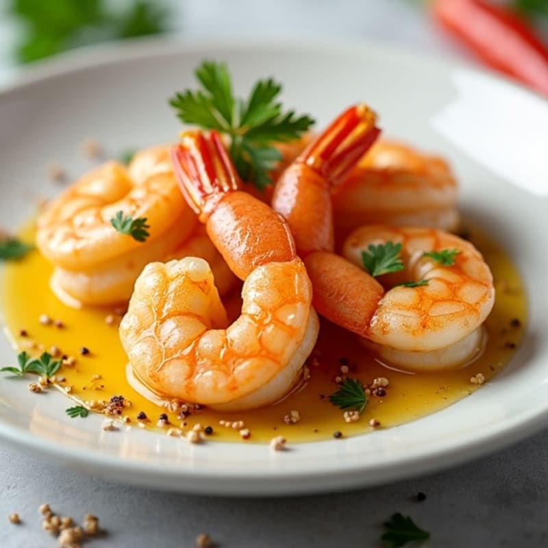 Quick Pan-Seared Shrimp with Bright Lemon Garlic Sauce