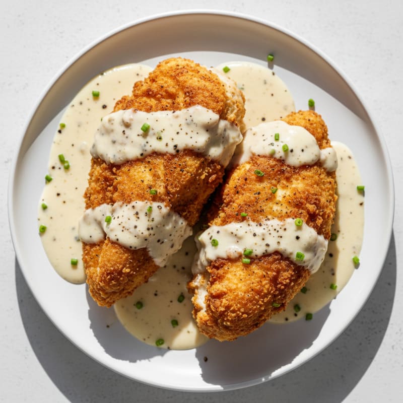 Buttermilk Fried Chicken with Creamy Gravy
