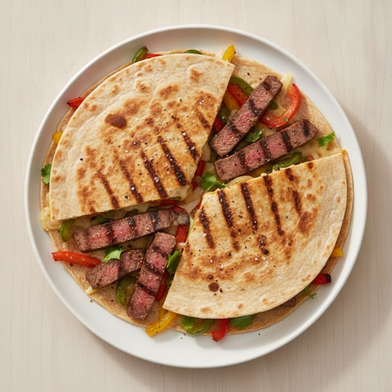 Seared Steak & Pepper Quesadillas