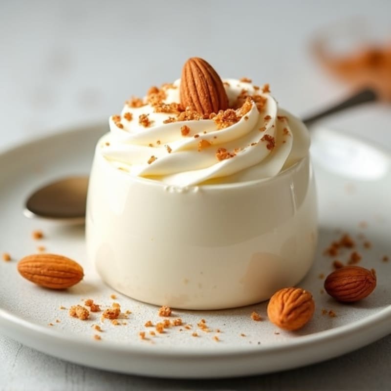Greek Yogurt Protein Mousse with Chopped Almonds