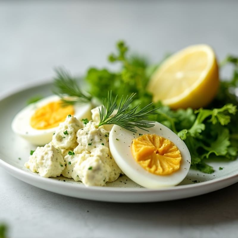 Creamy Greek Yogurt Egg Salad with Fresh Herbs