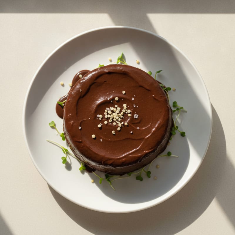 Chocolate Avocado No-Bake Cake