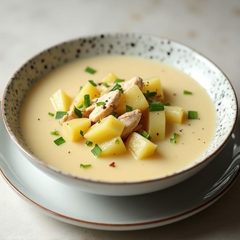 Healthy Creamy Potato Leek Soup