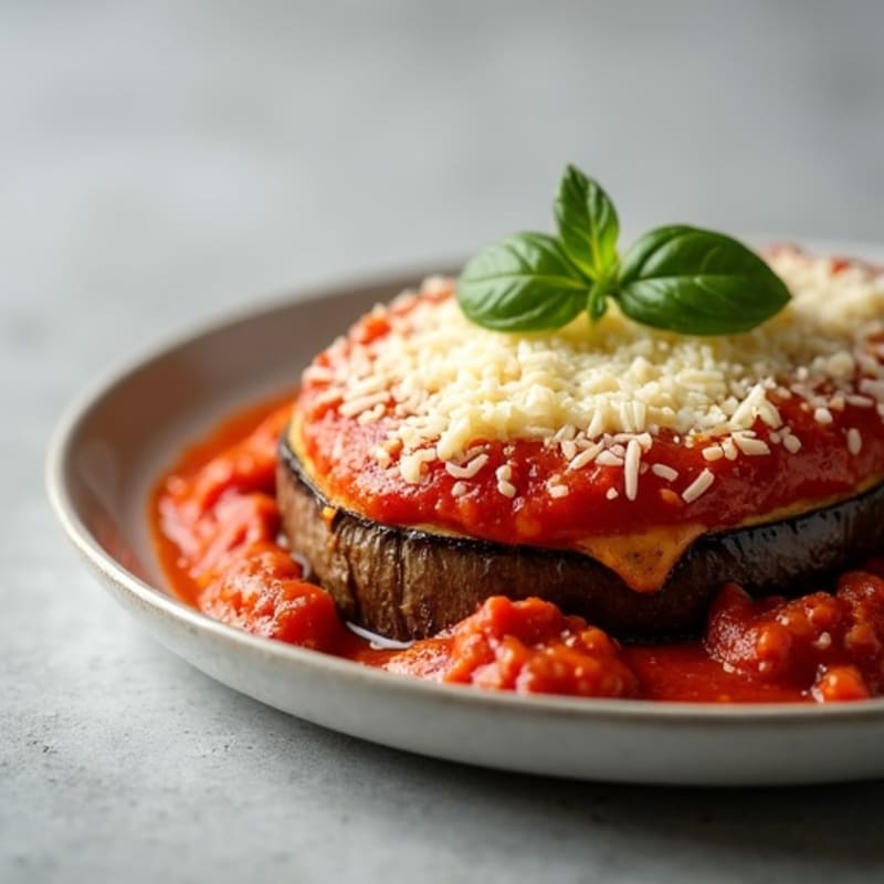 Healthy Baked Eggplant Parmesan