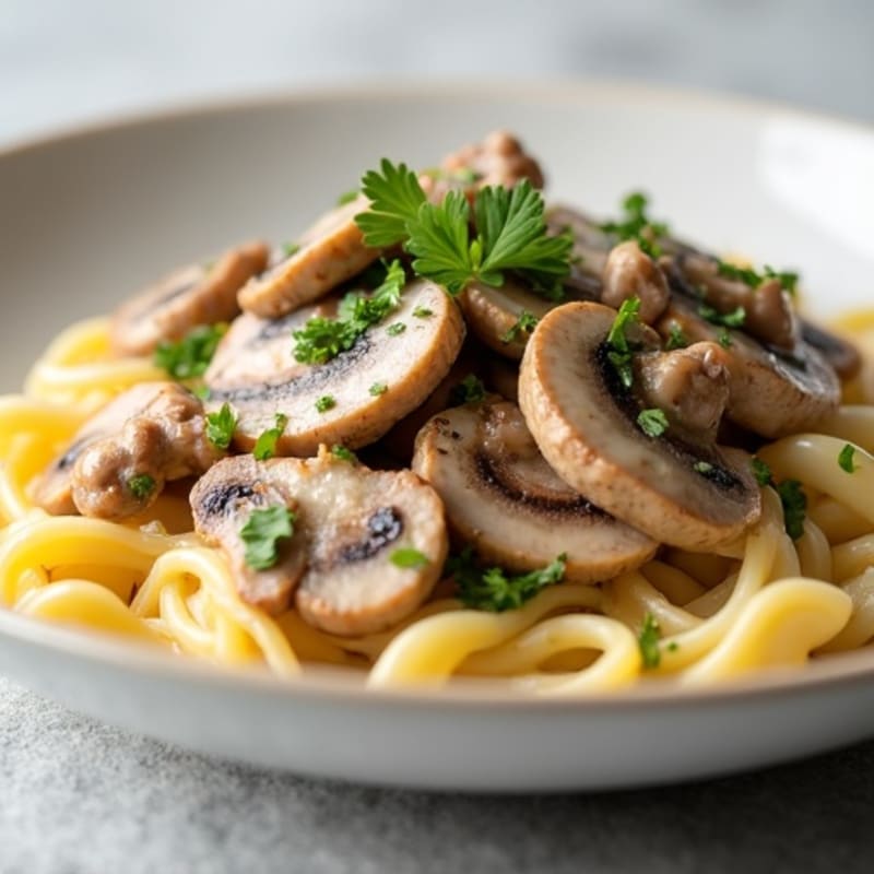 Creamy Greek Yogurt Beef Stroganoff