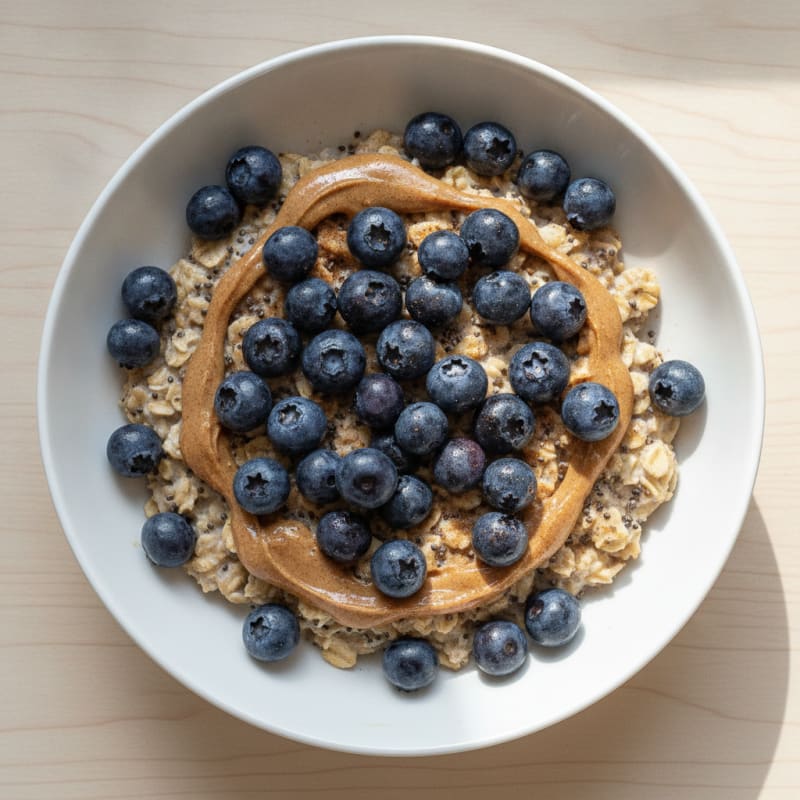 Blueberry Almond Overnight Oats