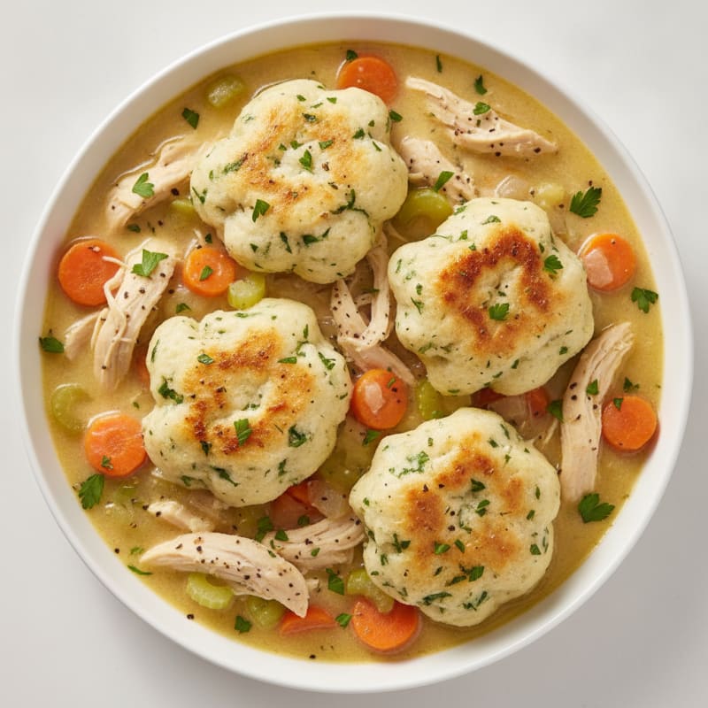 Homestyle Chicken and Herb Dumplings