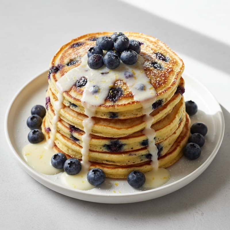Blueberry Lemon Ricotta Pancakes