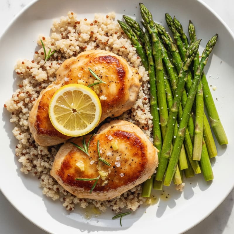 Lemon Herb Chicken with Roasted Asparagus