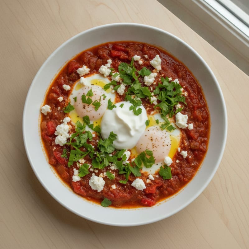 Shakshuka with Feta and Herbs