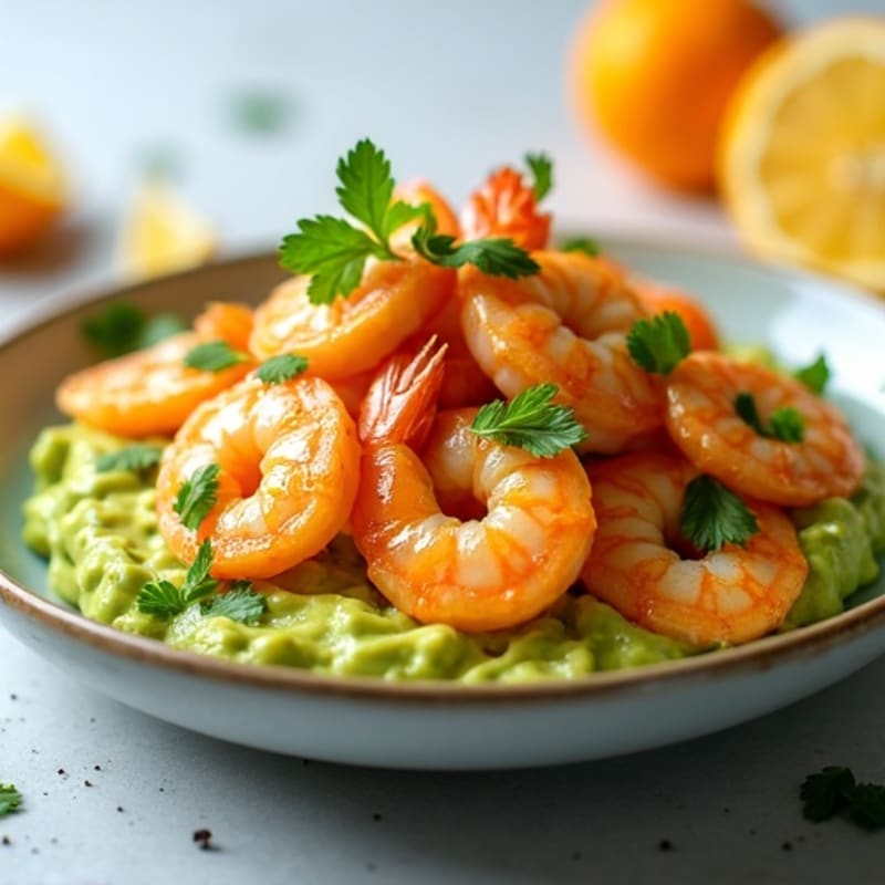 Fresh Citrus Marinated Shrimp with Creamy Avocado
