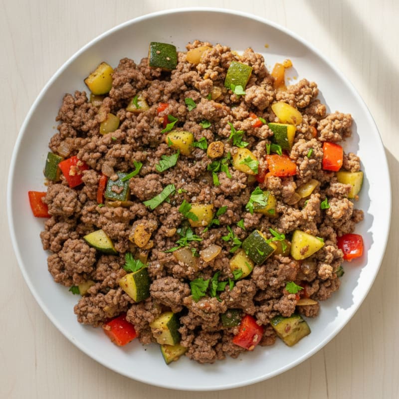 Ground Beef and Vegetable Skillet