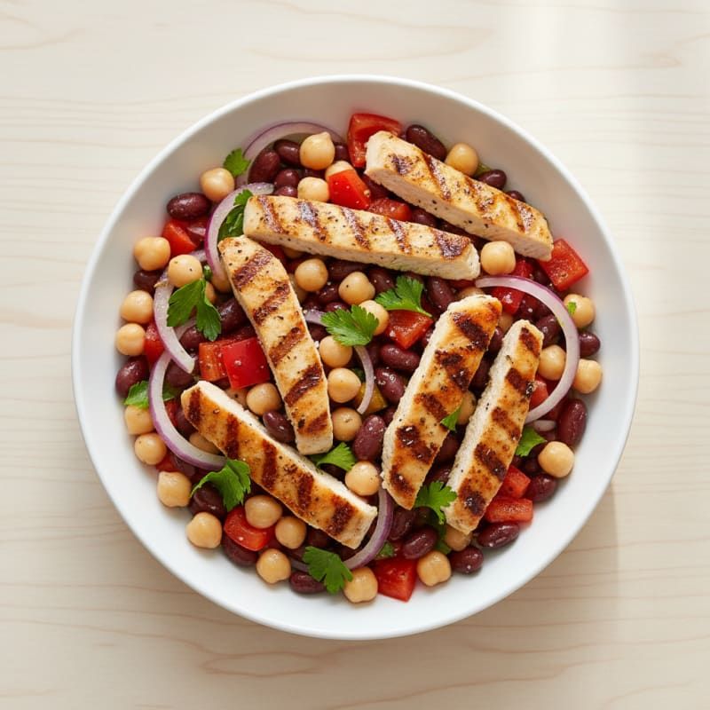 Three Bean Salad with Lemon-Herb Vinaigrette